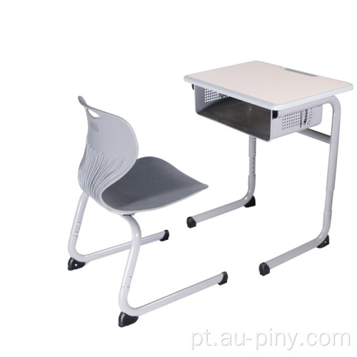Mesa e cadeira modernos da escola da escola da sala de aula